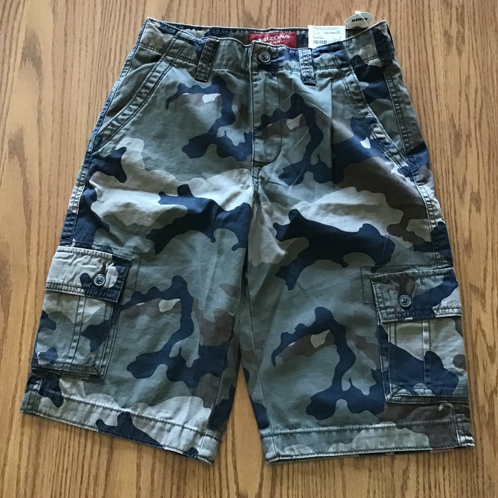 Shorts NWT Arizona Jean Co 18 slim cargo camouflage NEW